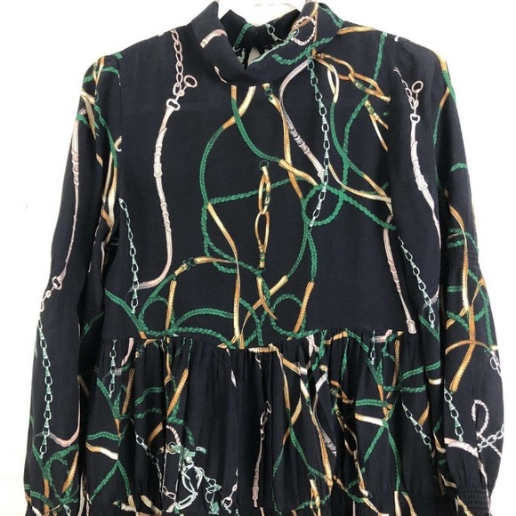 Zara Chain Printed Mini Dress - Picture 4 of 8